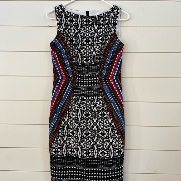 London Times Sheath Dress Sleeveless Crew Neck - Picture 1 of 7